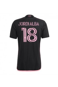 Inter Miami Jordi Alba #18 Fotballdrakt Borte Klær 2024-25 Korte ermer